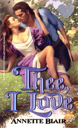 Cover: Thee, I Love, by Annette Blair, an October 1999 Zebra Splendor Release!